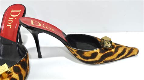 vintage dior dice mules|dior mules On Sale .